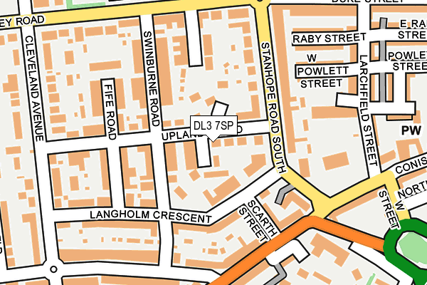 DL3 7SP map - OS OpenMap – Local (Ordnance Survey)
