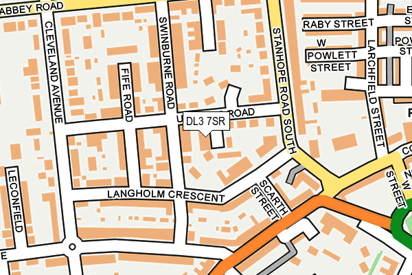DL3 7SR map - OS OpenMap – Local (Ordnance Survey)