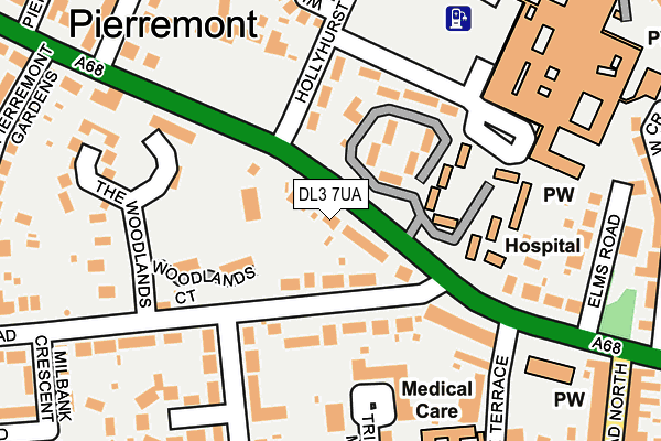 DL3 7UA map - OS OpenMap – Local (Ordnance Survey)