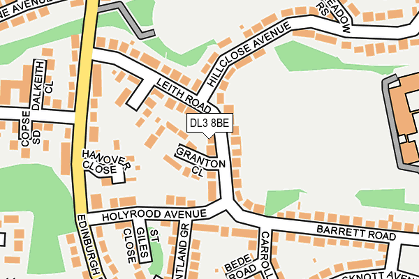 DL3 8BE map - OS OpenMap – Local (Ordnance Survey)