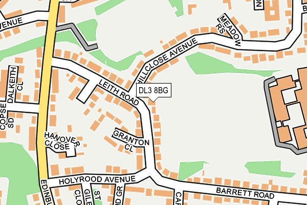 DL3 8BG map - OS OpenMap – Local (Ordnance Survey)