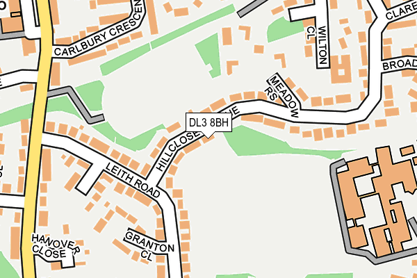 DL3 8BH map - OS OpenMap – Local (Ordnance Survey)