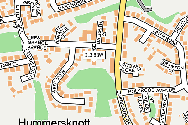 DL3 8BW map - OS OpenMap – Local (Ordnance Survey)