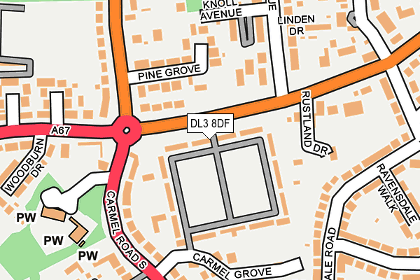 DL3 8DF map - OS OpenMap – Local (Ordnance Survey)