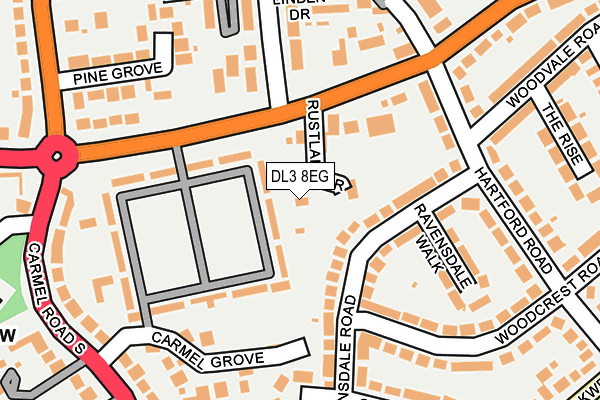 DL3 8EG map - OS OpenMap – Local (Ordnance Survey)