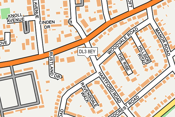 DL3 8EY map - OS OpenMap – Local (Ordnance Survey)