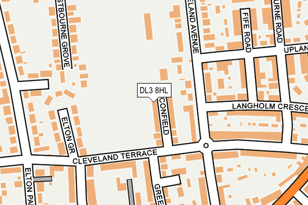 DL3 8HL map - OS OpenMap – Local (Ordnance Survey)