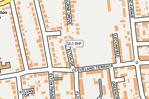DL3 8HP map - OS OpenMap – Local (Ordnance Survey)