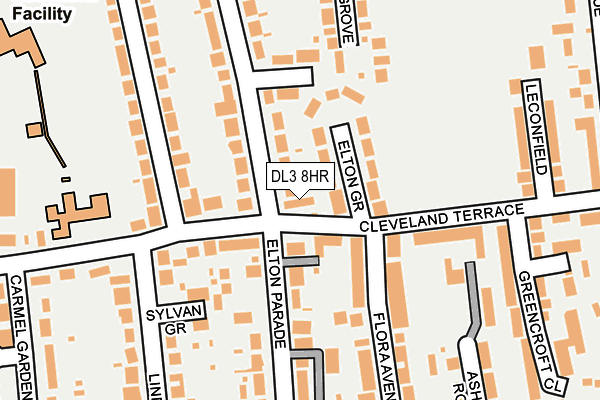 DL3 8HR map - OS OpenMap – Local (Ordnance Survey)