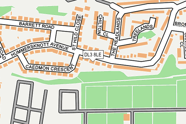 DL3 8LE map - OS OpenMap – Local (Ordnance Survey)