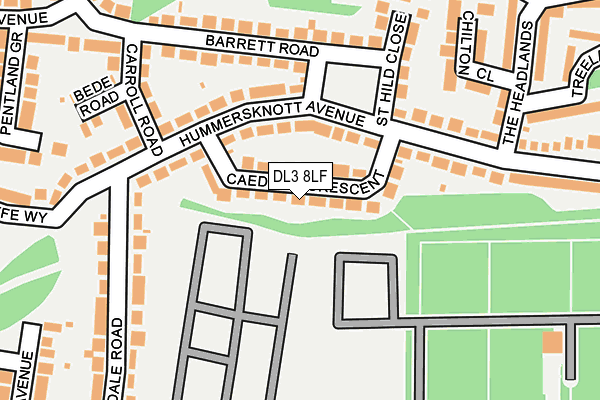 DL3 8LF map - OS OpenMap – Local (Ordnance Survey)