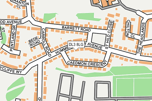 DL3 8LG map - OS OpenMap – Local (Ordnance Survey)