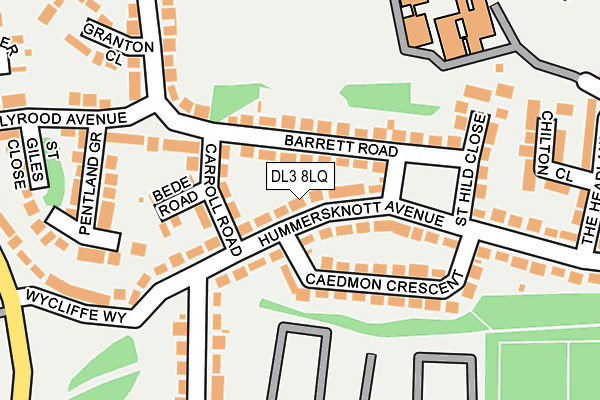 DL3 8LQ map - OS OpenMap – Local (Ordnance Survey)