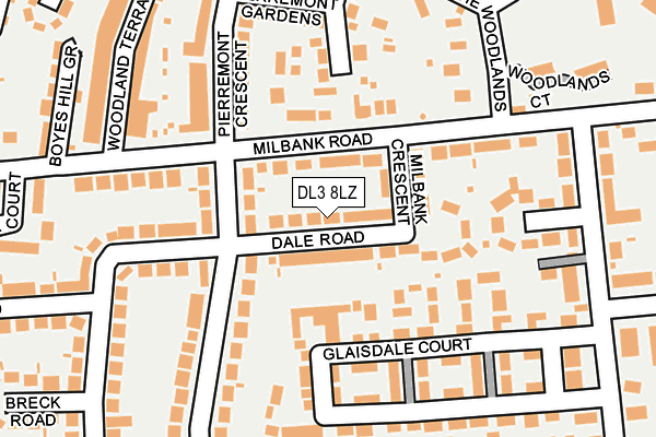 DL3 8LZ map - OS OpenMap – Local (Ordnance Survey)