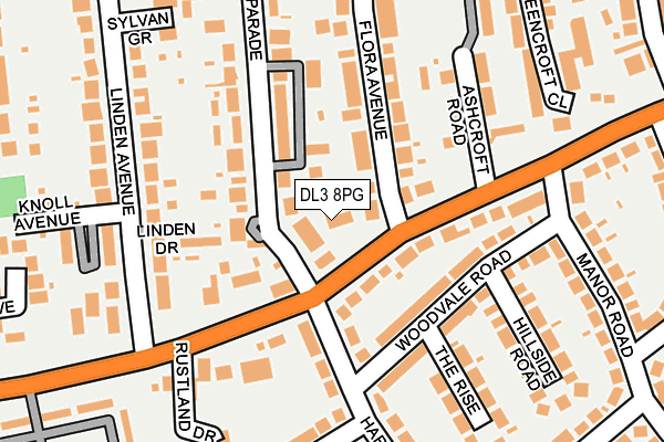 DL3 8PG map - OS OpenMap – Local (Ordnance Survey)