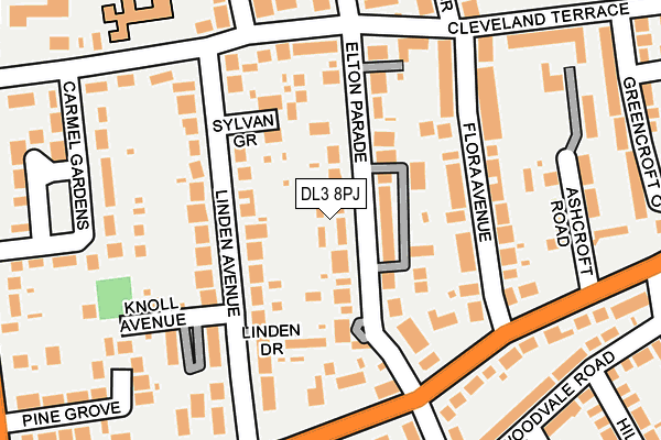DL3 8PJ map - OS OpenMap – Local (Ordnance Survey)