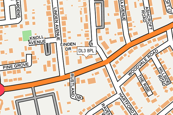 DL3 8PL map - OS OpenMap – Local (Ordnance Survey)