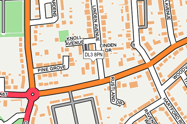DL3 8PN map - OS OpenMap – Local (Ordnance Survey)