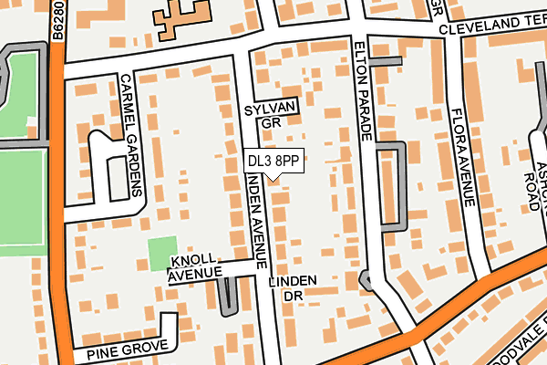 DL3 8PP map - OS OpenMap – Local (Ordnance Survey)