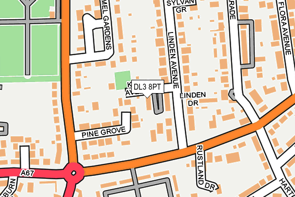 DL3 8PT map - OS OpenMap – Local (Ordnance Survey)