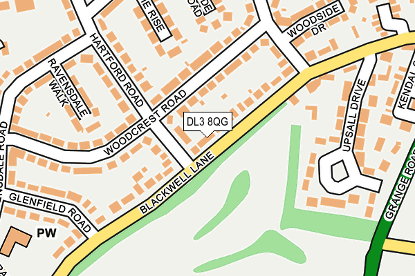 DL3 8QG map - OS OpenMap – Local (Ordnance Survey)