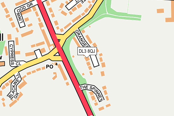 DL3 8QJ map - OS OpenMap – Local (Ordnance Survey)