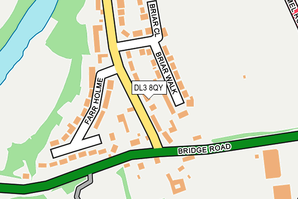 DL3 8QY map - OS OpenMap – Local (Ordnance Survey)
