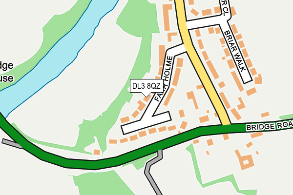 DL3 8QZ map - OS OpenMap – Local (Ordnance Survey)