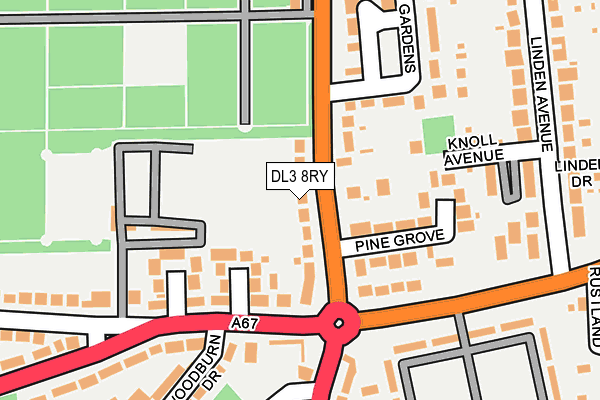 DL3 8RY map - OS OpenMap – Local (Ordnance Survey)