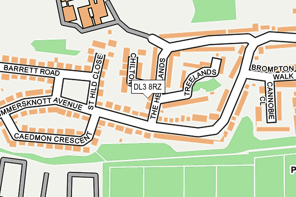 DL3 8RZ map - OS OpenMap – Local (Ordnance Survey)
