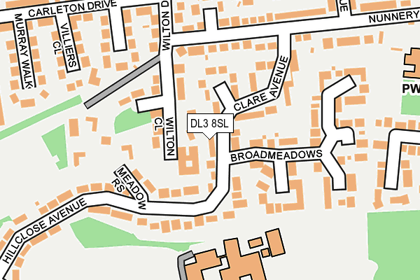 DL3 8SL map - OS OpenMap – Local (Ordnance Survey)