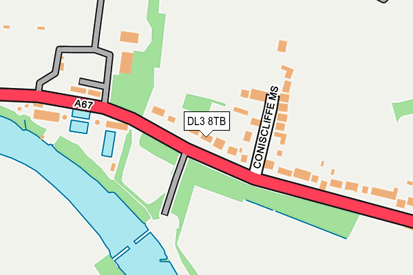 DL3 8TB map - OS OpenMap – Local (Ordnance Survey)