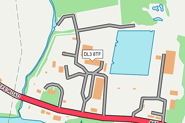 DL3 8TF map - OS OpenMap – Local (Ordnance Survey)