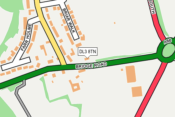 DL3 8TN map - OS OpenMap – Local (Ordnance Survey)