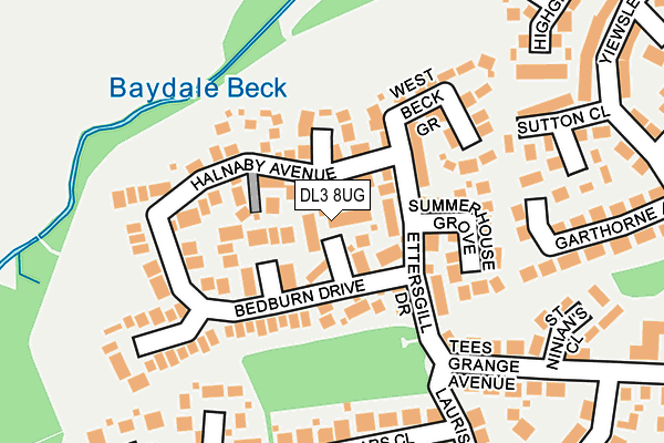 DL3 8UG map - OS OpenMap – Local (Ordnance Survey)