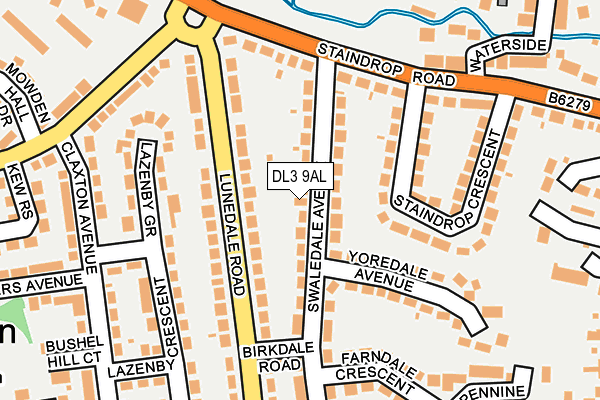 DL3 9AL map - OS OpenMap – Local (Ordnance Survey)