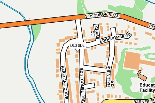 DL3 9DL map - OS OpenMap – Local (Ordnance Survey)