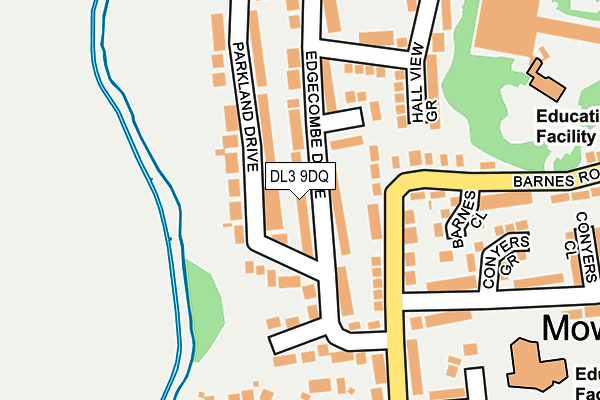 DL3 9DQ map - OS OpenMap – Local (Ordnance Survey)