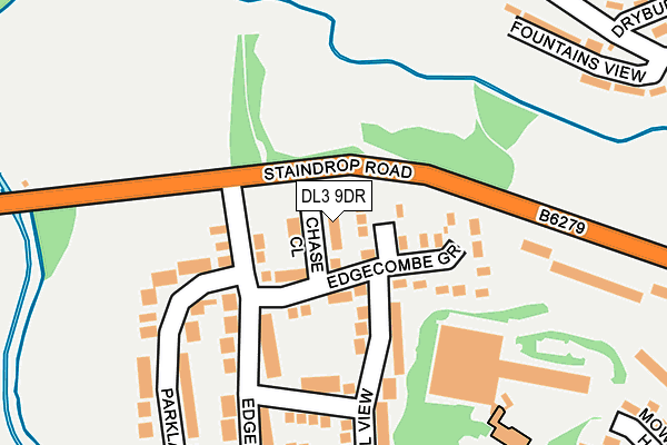 DL3 9DR map - OS OpenMap – Local (Ordnance Survey)