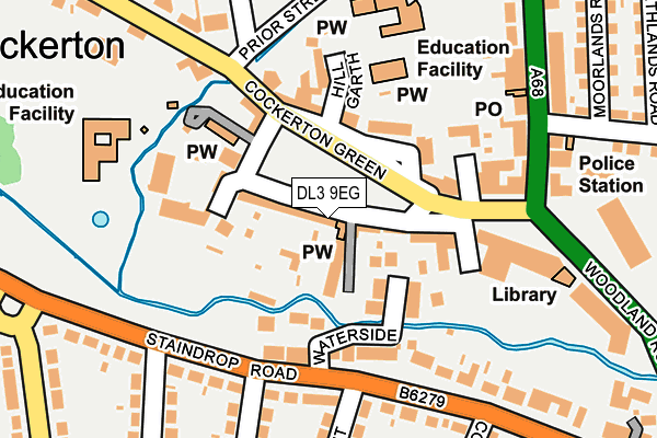 DL3 9EG map - OS OpenMap – Local (Ordnance Survey)