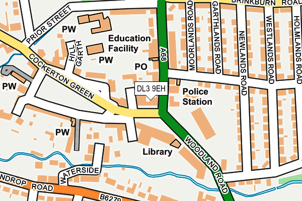 DL3 9EH map - OS OpenMap – Local (Ordnance Survey)