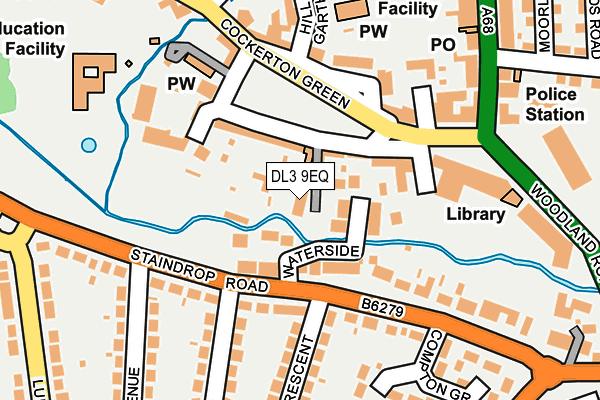 DL3 9EQ map - OS OpenMap – Local (Ordnance Survey)