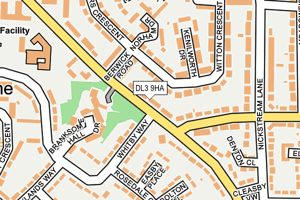 DL3 9HA map - OS OpenMap – Local (Ordnance Survey)
