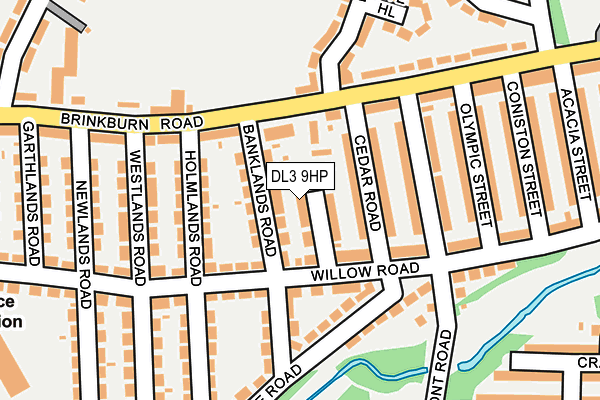 DL3 9HP map - OS OpenMap – Local (Ordnance Survey)