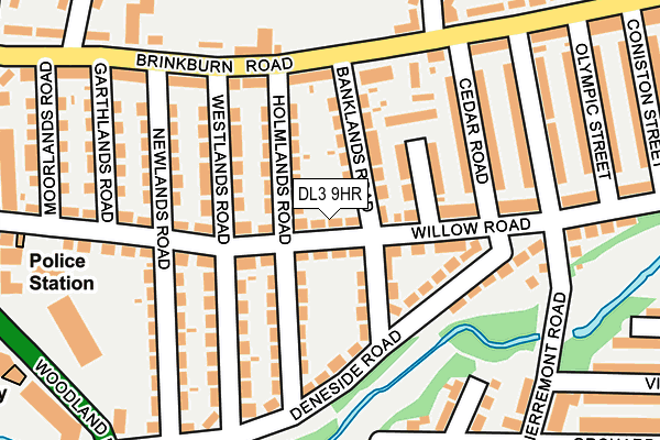 DL3 9HR map - OS OpenMap – Local (Ordnance Survey)