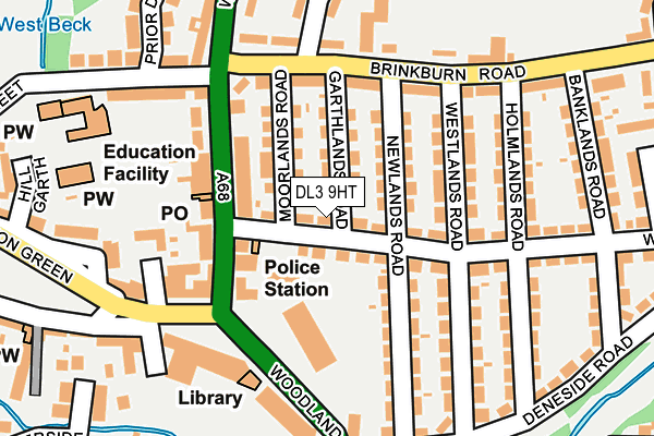 DL3 9HT map - OS OpenMap – Local (Ordnance Survey)