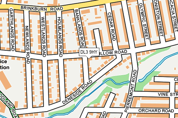 DL3 9HY map - OS OpenMap – Local (Ordnance Survey)