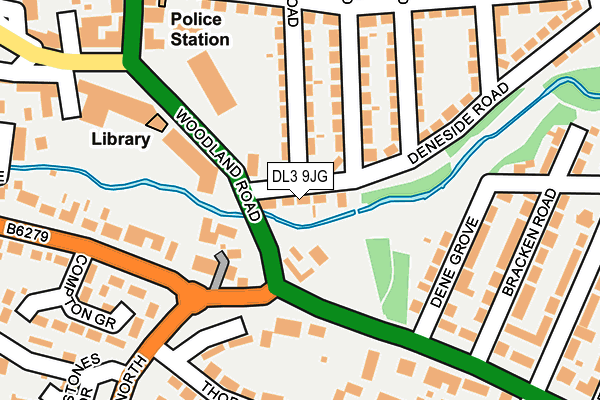 DL3 9JG map - OS OpenMap – Local (Ordnance Survey)