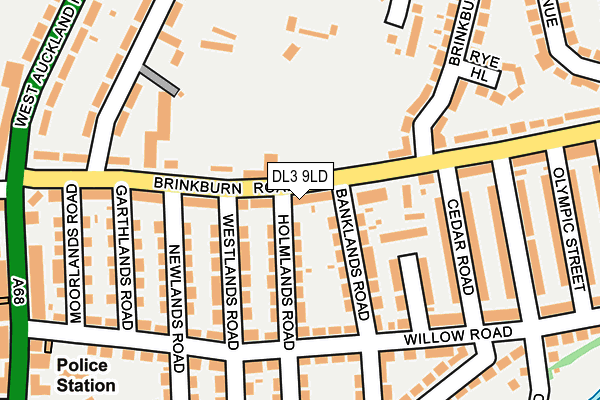 DL3 9LD map - OS OpenMap – Local (Ordnance Survey)