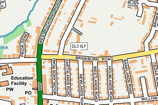 DL3 9LF map - OS OpenMap – Local (Ordnance Survey)